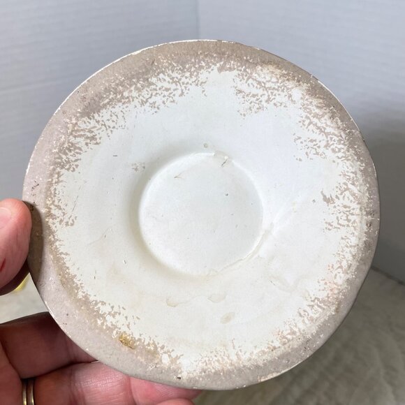 Handcrafted Ceramic Vase With Embossed White Daisies & Brown Leaves By A. Paquet - Picture 7 of 11